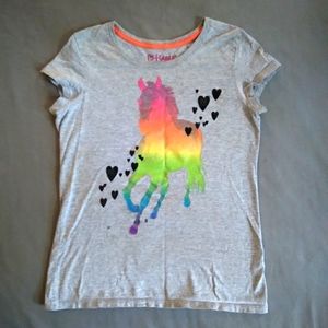 🎉5/$20🌈Sparkled Rainbow Horse T-shirt